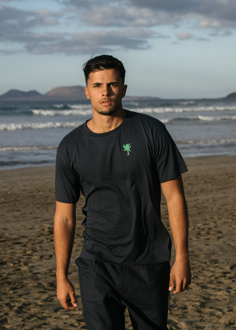 Camiseta palmera verde