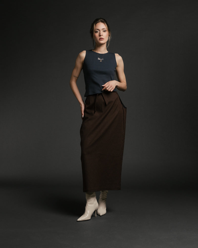 La TANK TOP azul marino