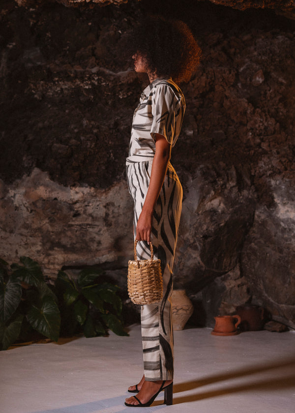 Zebra Brut Tiki Shirt